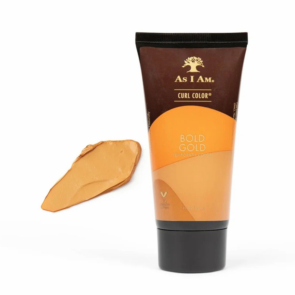 صبغ مؤقت حجم صغير لون ذهبي از اي ام As I Am Curl Color Tube - Bold Gold